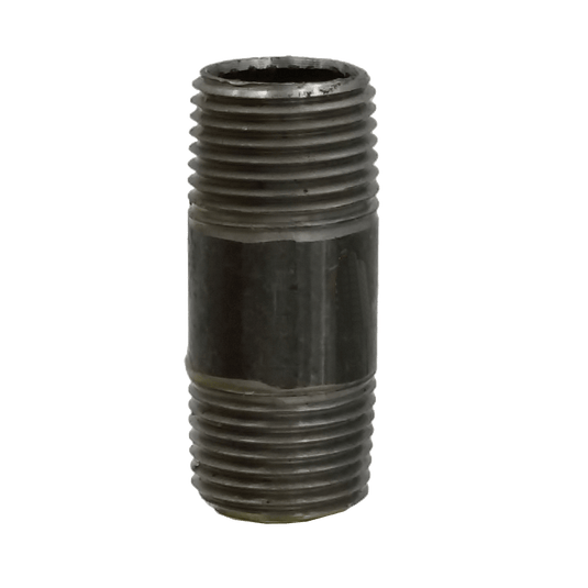 Dante 1/2 x 2 inch black malleable CLS nipple rated for 300 PSI
