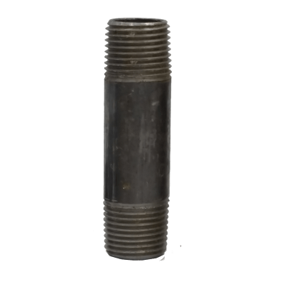 Dante 1/2 x 3 inch black malleable CLS nipple rated for 300 PSI