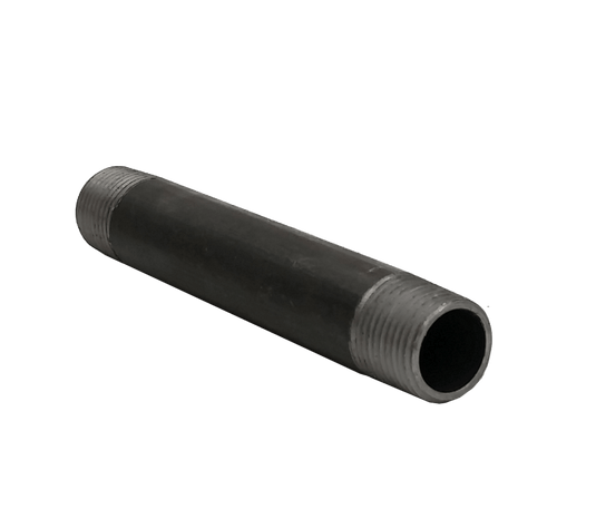 Dante 1/2 x 5 inch black malleable CLS nipple rated for 300 PSI