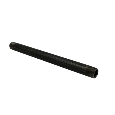 Dante 1/2-inch by 10-inch black malleable CLS nipple rated 300 PSI for gas line and fireplace installations