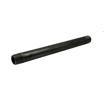 Dante 1/2-inch by 10-inch black malleable CLS nipple rated 300 PSI for gas line and fireplace installations