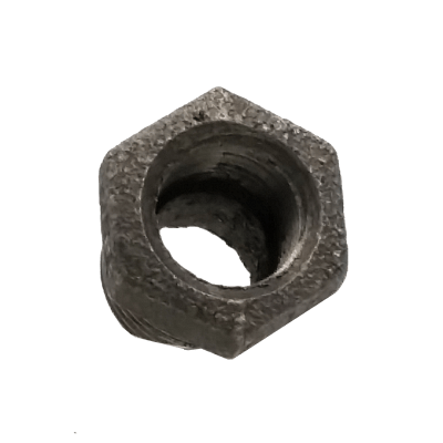 Dante 1/2 x 3/8 inch black malleable iron hex bushing for gas, oil, and air applications
