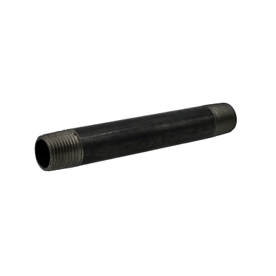 Load image into Gallery viewer, Dante 1/2-inch by 5-1/2-inch black malleable CLS nipple rated 300 PSI for gas line installations
