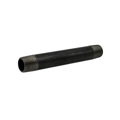Dante 1/2-inch by 6-inch black malleable CLS nipple rated 300 PSI for gas line and fireplace installations