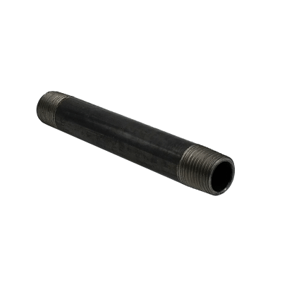 Dante 1/2-inch by 6-inch black malleable CLS nipple rated 300 PSI for gas line and fireplace installations