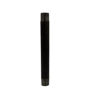 Dante 1/2-inch by 7-inch black malleable CLS nipple rated 300 PSI for gas line and fireplace installations