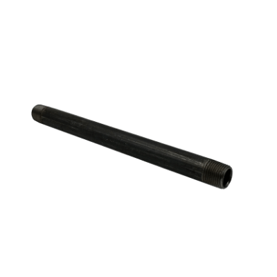 Dante 1/2-inch by 8-inch black malleable CLS nipple rated 300 PSI for gas line and fireplace installations