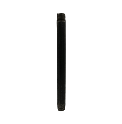 Dante 1/2-inch by 8-inch black malleable CLS nipple rated 300 PSI for gas line and fireplace installations