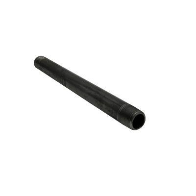 Dante 1/2-inch by 9-inch black malleable CLS nipple rated 300 PSI for gas line and fireplace installations