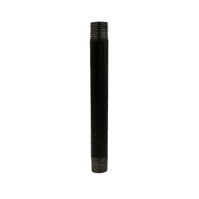 Dante 1/2-inch by 9-inch black malleable CLS nipple rated 300 PSI for gas line and fireplace installations