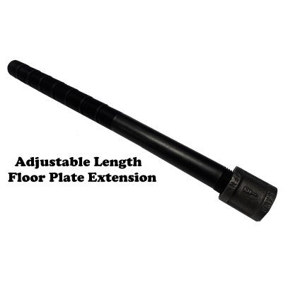 Load image into Gallery viewer, Dante 12-inch adjustable floor plate extension with 1/2-inch banded coupling for Globe and Ball Valves
