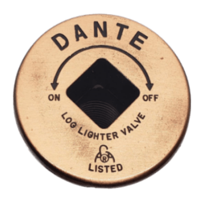 Dante Floor Plate in Antique Copper Finish for Gas Valve Assemblies