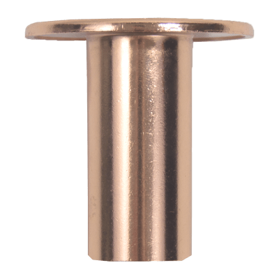 Dante Floor Plate in Bright Copper Finish for Gas Valve Bonnet