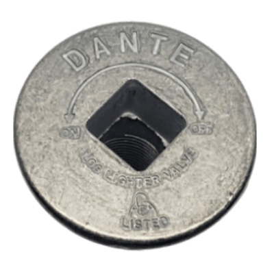 Dante Floor Plate in Plain Finish for 1/2 Inch Globe or Ball Valves