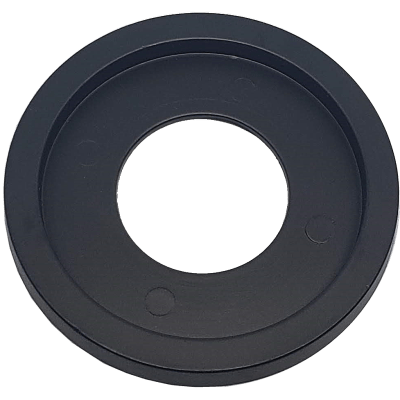 Dante Floor Plate Ring Flat Black Finish for Gas Valve