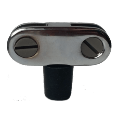 Dante Glass Guard Connector Kit with 8 pieces including GC-90F, GC-90, GCS-F, and GCS connectors for fireplace and glass panel installations