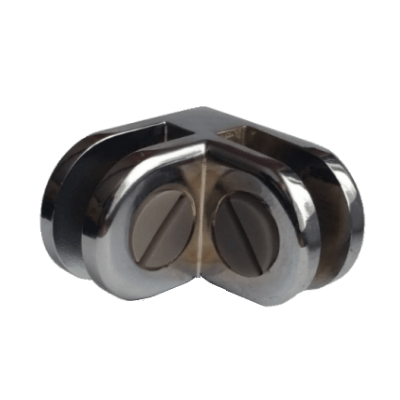 Dante Glass Guard Connector Kit with 8 pieces including GC-90F, GC-90, GCS-F, and GCS connectors for fireplace and glass panel installations