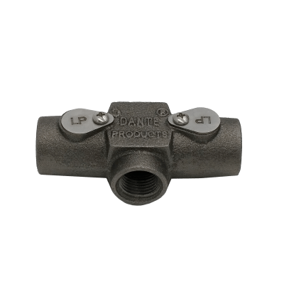 Load image into Gallery viewer, Dante “T” Mixer Lighter for Propane and Natural Gas (LP/NG) – cast iron gas mixer for fire pits, fireplaces, and other gas appliance installations
