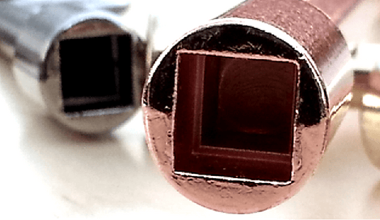 Dante Universal Gas Valve Key in antique copper finish for ball and globe gas valves