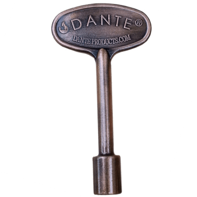 Load image into Gallery viewer, Dante Universal Gas Valve Key in antique copper finish for ball and globe gas valves
