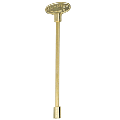 Load image into Gallery viewer, Dante Universal Gas Valve Key in brass finish for 1/4″ and 5/16″ gas valve stems
