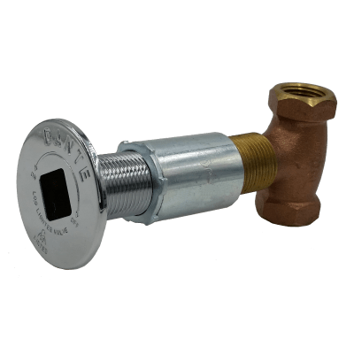 Load image into Gallery viewer, Dante Universal Valve Plate Cover and Adapter – threaded floor plate with coupler for 1/2″ and 3/4″ gas valve stem bonnets
