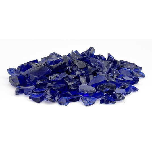 Dark Blue Medium Fire Pit Glass