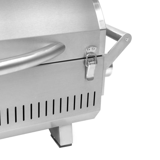 Blaze Professional LUX Marine Grade Portable Propane Gas Grill On Pedestal With Side Shelves