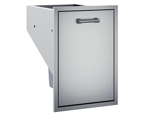 Delta Heat 18-Inch Roll-Out Stainless Steel Double Trash Bin for outdoor kitchen waste storage