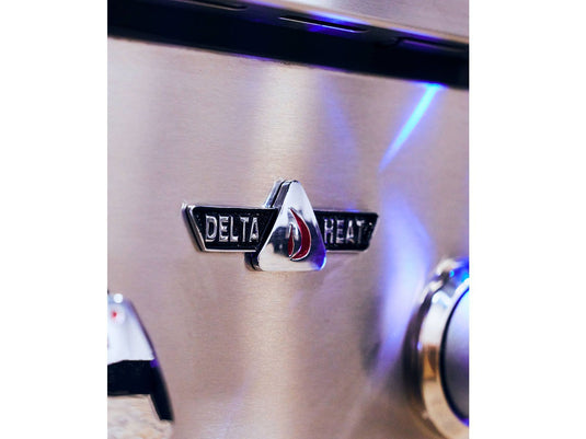 Delta Heat 22-inch built-in power burner with 60,000 BTU dual-ring brass burner and stainless steel wok grate for outdoor kitchens