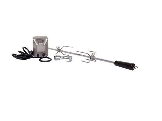 Delta Heat Rotisserie Kit for 26 and 32 Inch Gas Grills with stainless steel spit rod and motor