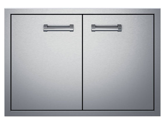 Delta Heat 30-Inch Stainless Steel Double Access Doors for outdoor kitchen storage