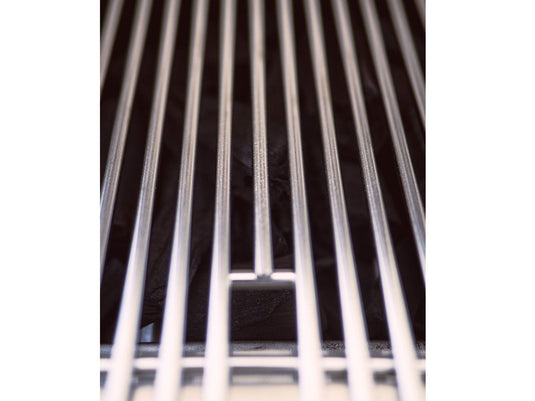 Delta Heat 32-inch built-in 3-burner gas grill with infrared sear zone rotisserie burner and black control panel