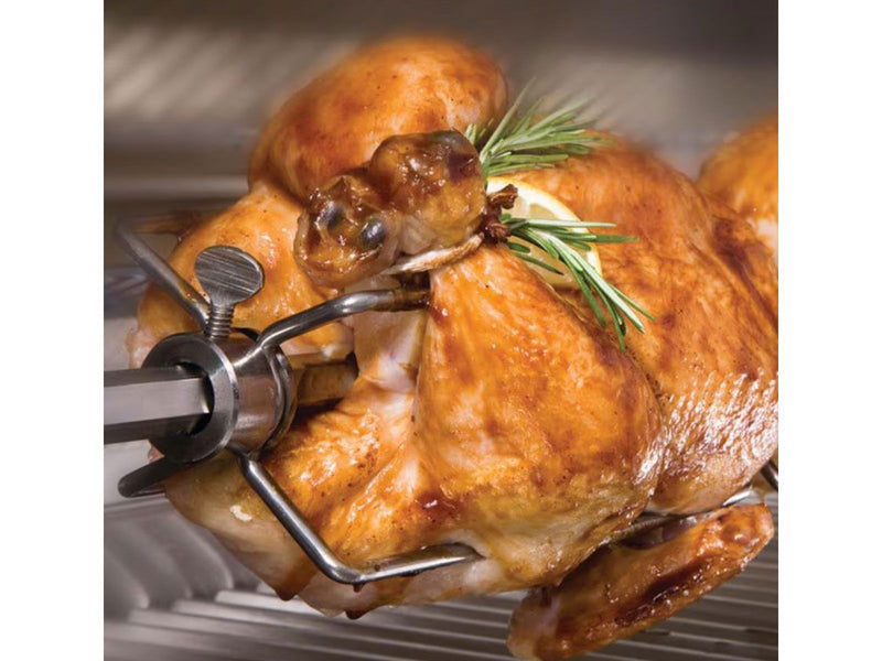 Load image into Gallery viewer, Delta Heat 32-inch built-in 3-burner gas grill with infrared sear zone rotisserie burner and black control panel
