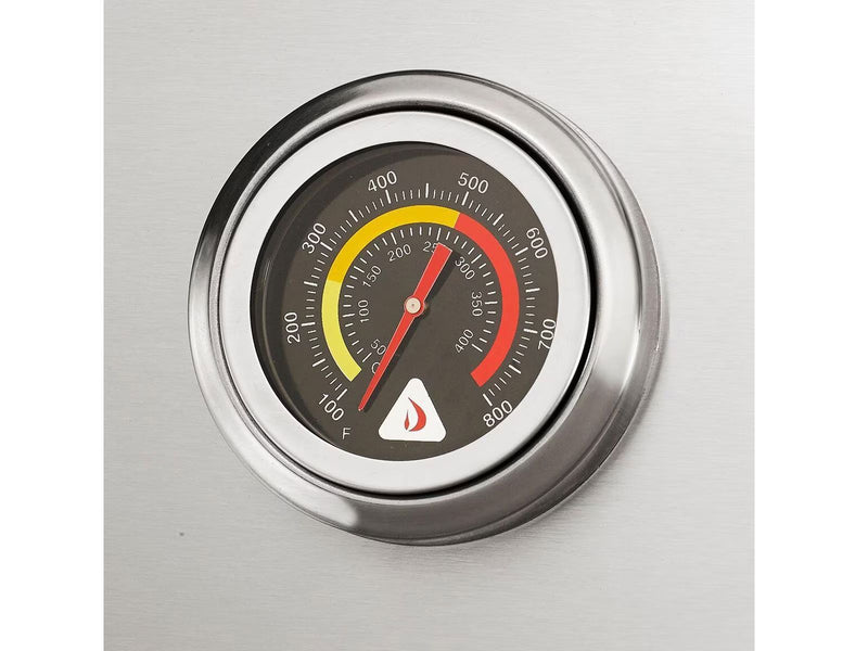 Load image into Gallery viewer, Delta Heat 32-inch built-in 3-burner gas grill with infrared sear zone rotisserie burner and black control panel
