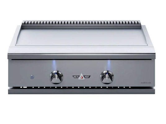 Delta Heat 32-Inch Built-In Gas Teppanyaki Griddle stainless steel outdoor flat top grill for outdoor kitchens