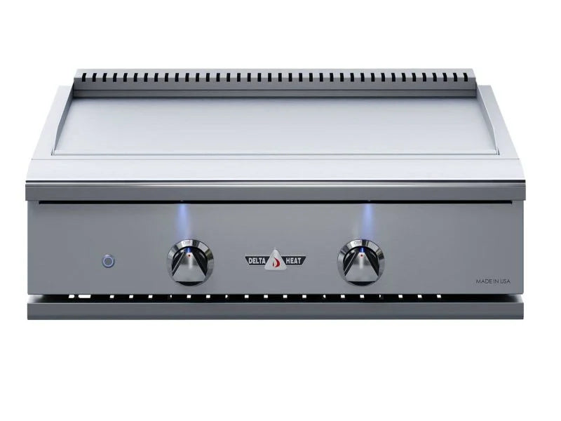 Load image into Gallery viewer, Delta Heat 32-Inch Built-In Gas Teppanyaki Griddle stainless steel outdoor flat top grill for outdoor kitchens
