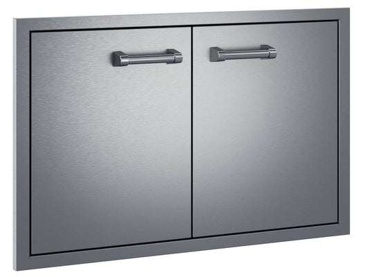 Delta Heat 32-Inch Stainless Steel Double Access Doors for outdoor kitchen storage