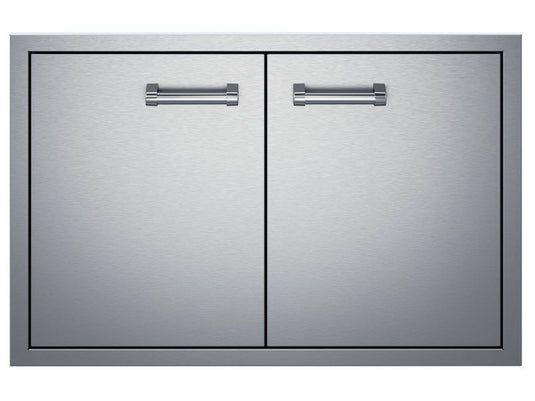 Delta Heat 32-Inch Stainless Steel Double Access Doors for outdoor kitchen storage