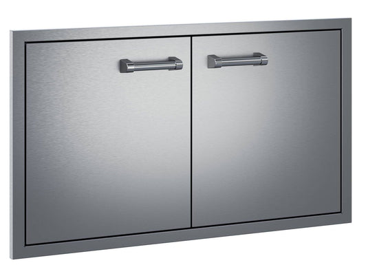 Delta Heat 36-Inch Stainless Steel Double Access Doors for outdoor kitchen storage