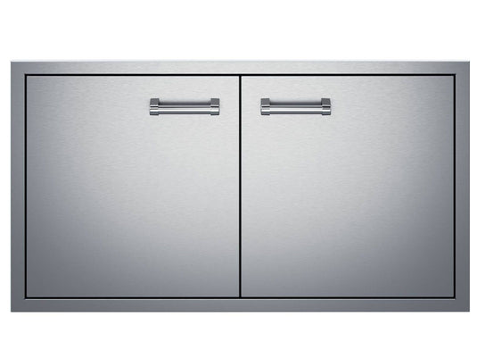 Delta Heat 38-Inch Stainless Steel Double Access Doors for outdoor kitchen storage