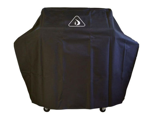 Delta Heat grill cover for 38 inch freestanding grill black vinyl water resistant cover model VCBQ38F-C