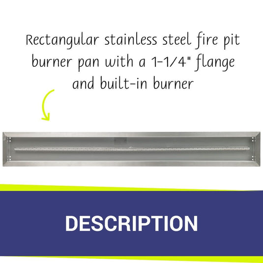 60" x 6" Stainless Steel Linear Drop-In Pan