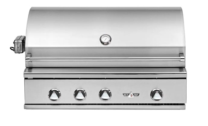 Delta Heat 38-Inch 3-Burner Built-In Gas Grill With Infrared Rotisserie Burner & Sear Zone - DHBQ38RS-DN/L