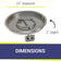 Load image into Gallery viewer, 25" Round Stainless Steel Drop-in Fire Pit Pan With Electric Ignition System kit, CSA Certified - Bundle
