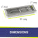 Load image into Gallery viewer, 18" x 6" Stainless Steel Rectangular Drop-In Fire Pit Pan

