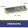 Load image into Gallery viewer, 24" x 8" Stainless Steel Rectangular Drop-In Fire Pit Pan
