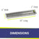 Load image into Gallery viewer, 30" x 6" Stainless Steel Linear Drop-In Pan
