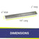 Load image into Gallery viewer, 48" x 6" Stainless Steel Linear Drop-In Pan
