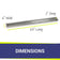 Load image into Gallery viewer, 60" x 6" Stainless Steel Linear Drop-In Pan
